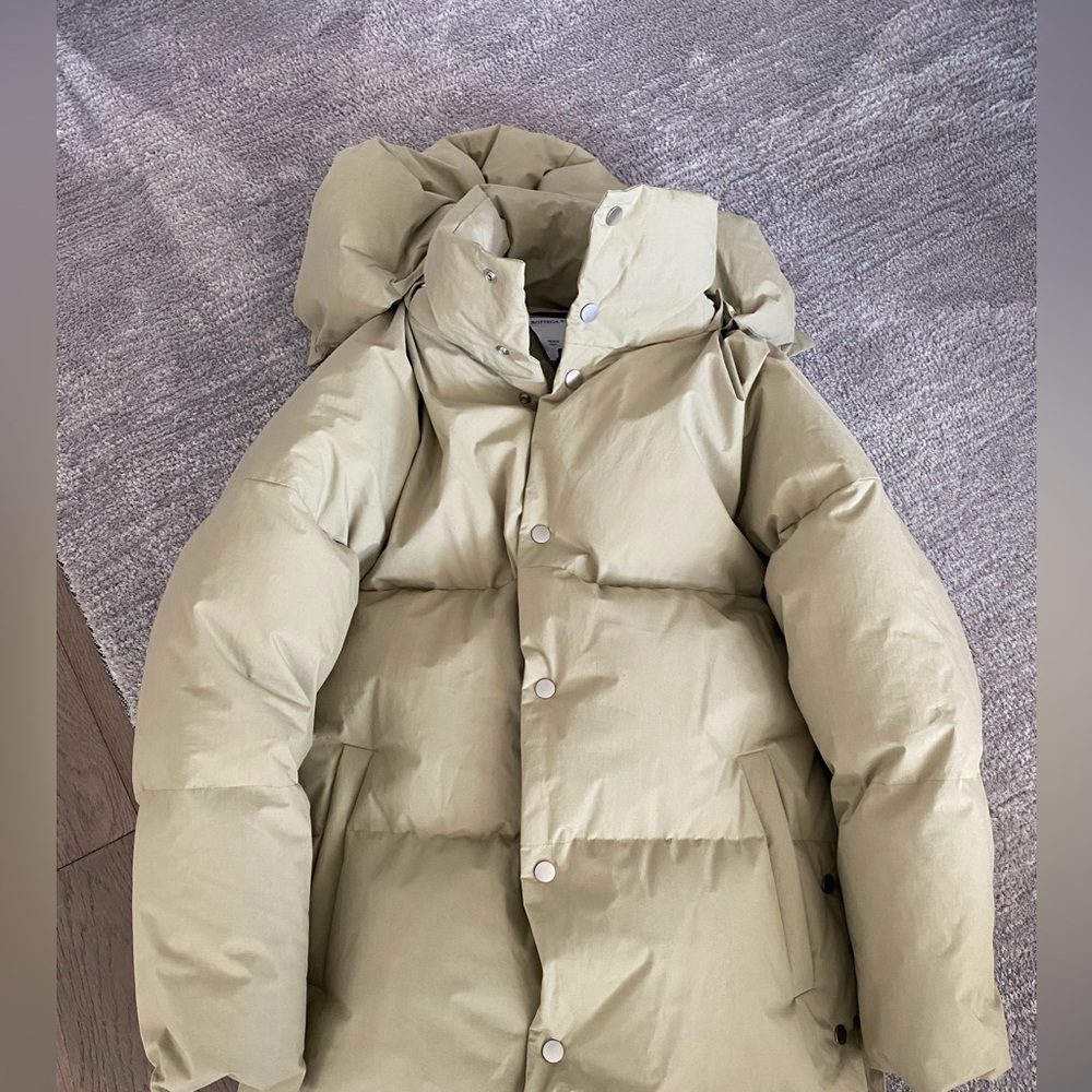 Bottega Veneta down coat w/ hood